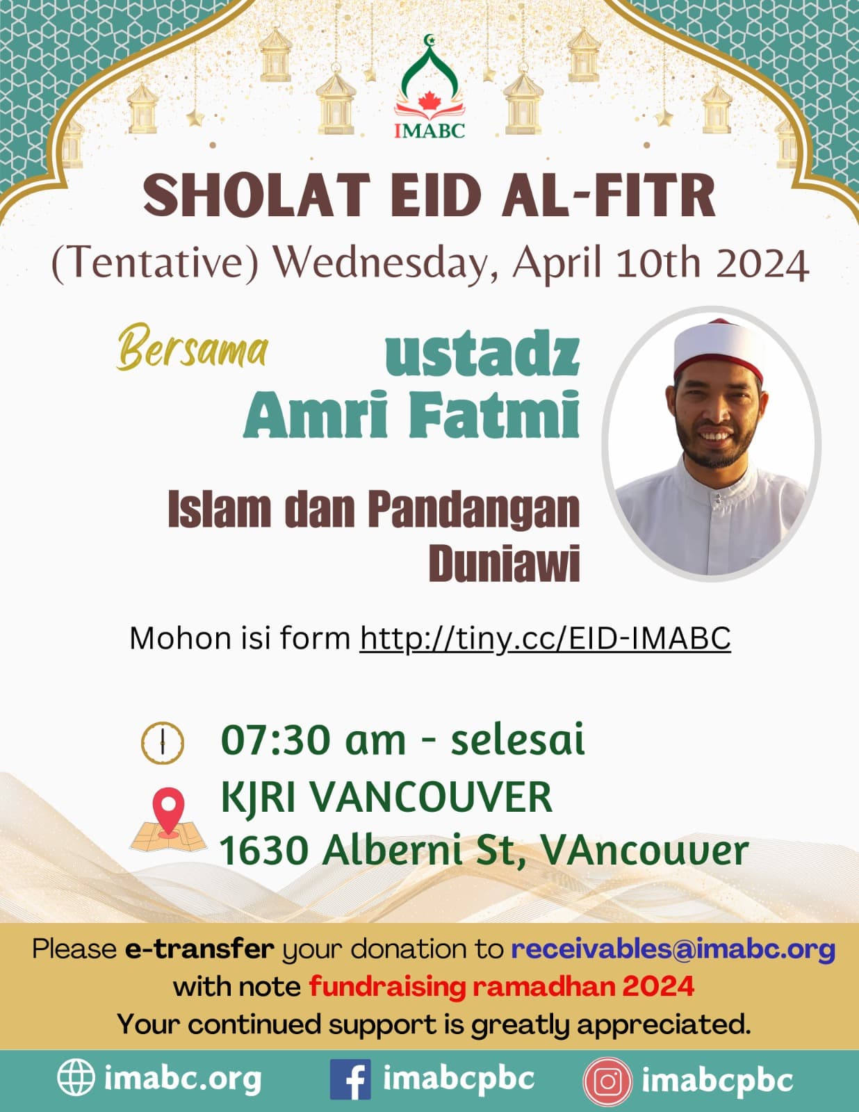 Sholat Eid 1 Syawal 1445 H